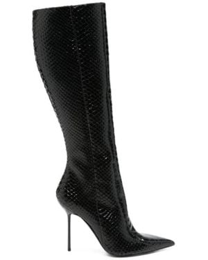 Paris Texas Textured Lidia Boots - Black