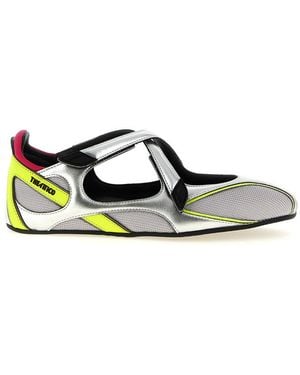 The Attico 'Floor 01' Ballet Flats - Metallic