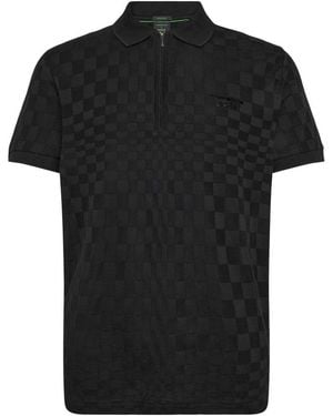 BOSS Shirt Collar Polo - Black