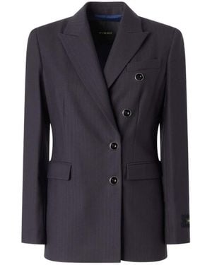 Pinko Notched Lapel Blazer - Blue
