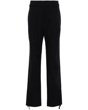 Lemaire Cotton Drawstring Pants - Black