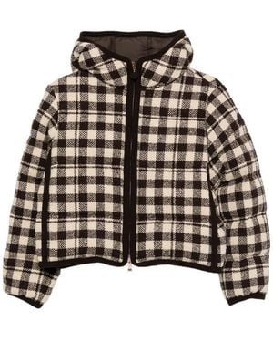 Moncler Checks Hood Jacket - Black
