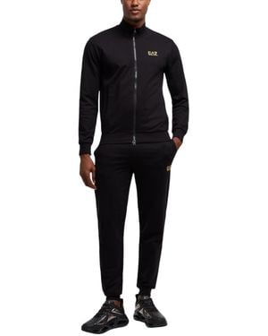 EA7 Logo Tracksuit - Black