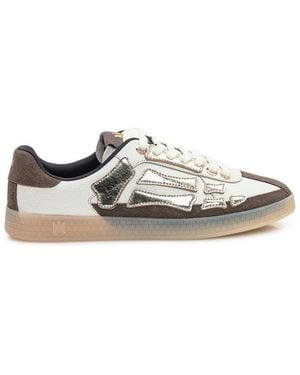 Amiri Multi Colour Lace-Up Trainers - White