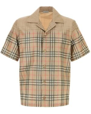 Burberry Regular Check Shirt - Natural