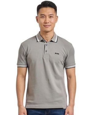 BOSS Shirt Collar Polo - Gray