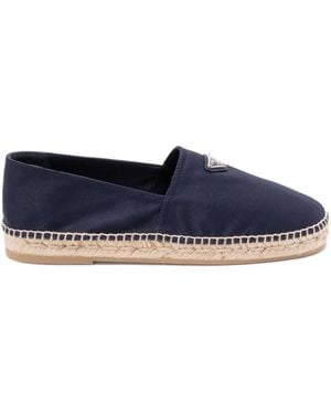 Prada Logo Espadrilles - Blue