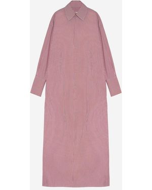 ARMARIUM Striped-Pattern Maxi Dress - Pink