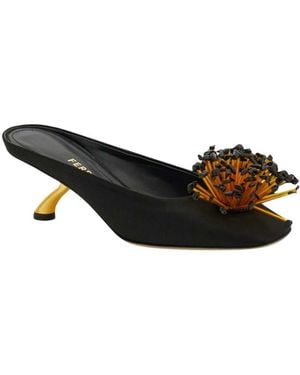 Ferragamo Slip On Pumps - Black