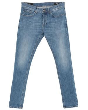 Dondup Slim Mid Rise Jeans - Blue