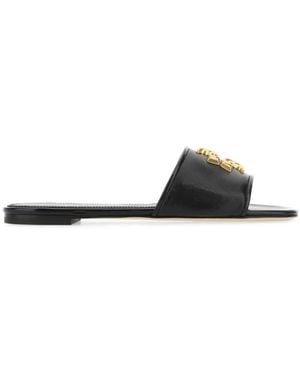 Tory Burch Leather Sandals - Black