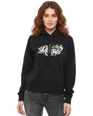 DIESEL Graphic Hoodie - Black