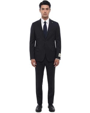 Corneliani Notched Lapel Suit - Blue