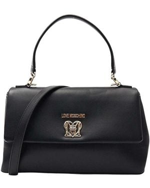 Love Moschino Logo Small Satchel - Black