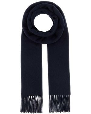 Max Mara Solid Scarf - Blue