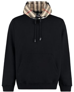Burberry Relaxed Solid Hoodie - Blue