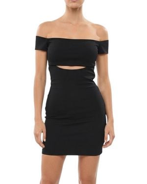 DSquared² Off Shoulder Mini Dress - Black