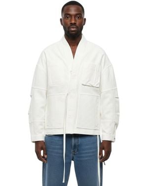 Mordecai Shawl Neck Jacket - White