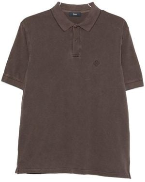 Herno Logo Polo - Brown