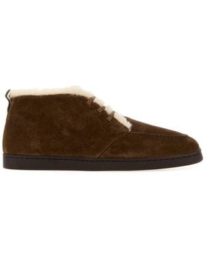 Church's Suede Lace-Up Boots - Brown