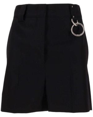 Prada Solid Mini Skirt - Black