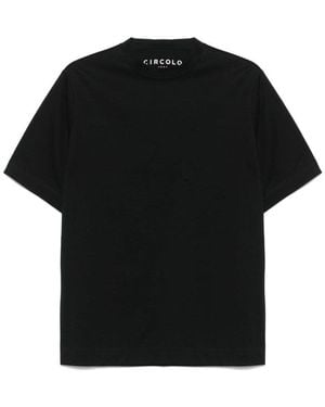 Circolo 1901 Crewneck Cotton T-Shirt - Black