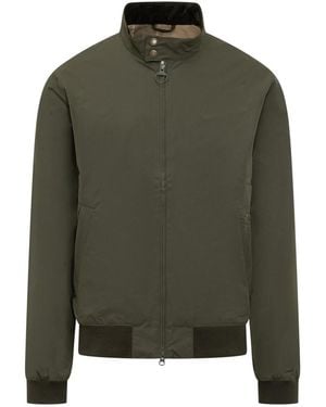 Barbour Solid Band Collar Jacket - Green