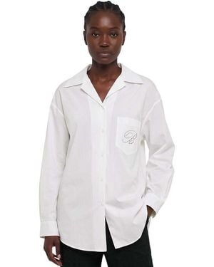 Blumarine Relaxed Logo Shirt - White