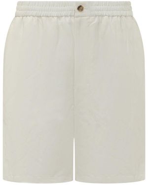 Ami Paris Solid Shorts - White