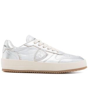 Philippe Model Leather Sneakers - White