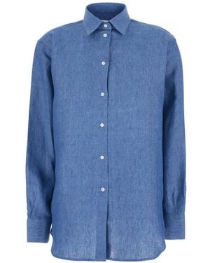 Rohe Regular Solid Shirt - Blue