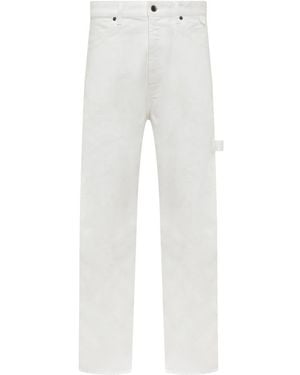 DARKPARK Straight Flat Front Pants - White