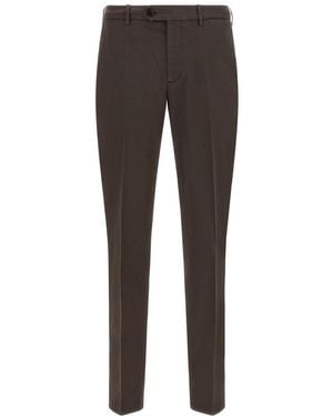 Brunello Cucinelli Flat Front Trousers - Grey