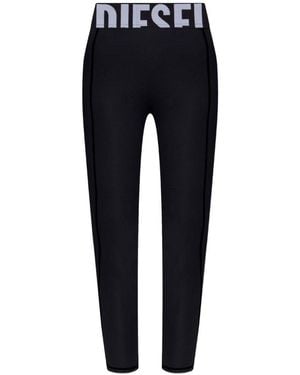 DIESEL Logo Leggings - Blue