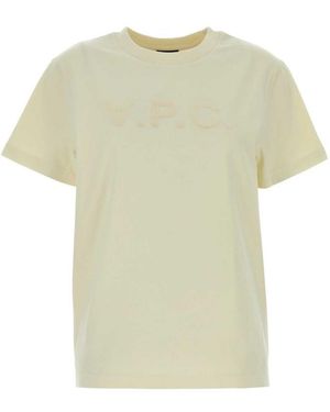 A.P.C. Crew Neck Logo T-Shirt - Green