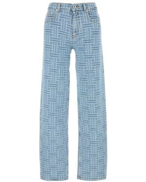 KENZO Embroidered Denim Jeans - Blue