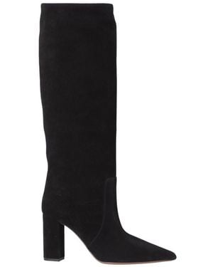 Paris Texas Suede Boots - Black