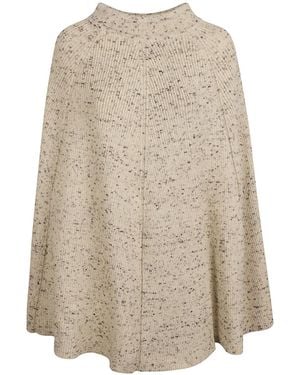 Jil Sander Ribbed-Knit Wool Skirt - Natural