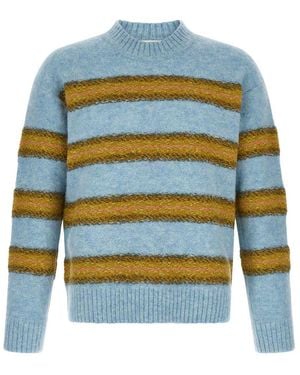 Dries Van Noten Stripes Sweater - Blue