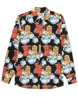 ALESSANDRO ENRIQUEZ Graphic-Print Shirt - Gray