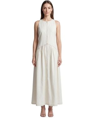 Baum und Pferdgarten Round Neck Maxi Dress - White
