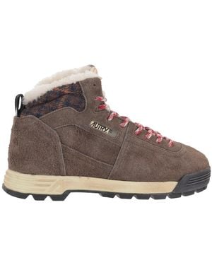 Autry High-Top Suede Sneakers - Brown