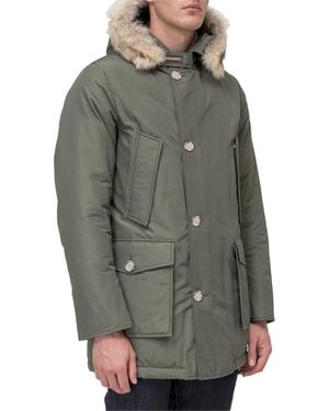 Woolrich Solid Hood Jacket - Gray