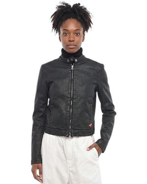 DIESEL Mandarin Collar Jacket - Gray