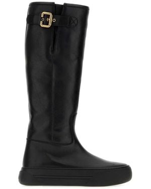 Chloé Leather Delia Boots - Black