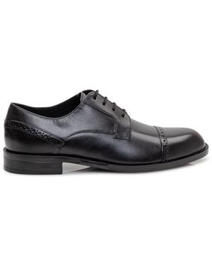 BOSS Leather Lace-Up Shoes - White