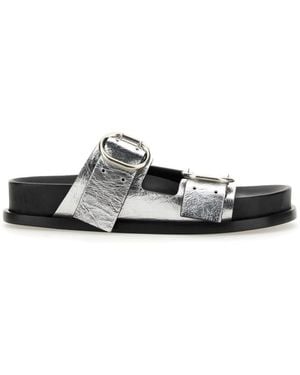 Jil Sander Leather Sandals - White