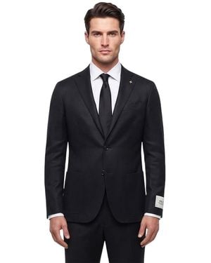 Corneliani Notched Lapel Blazer - Blue