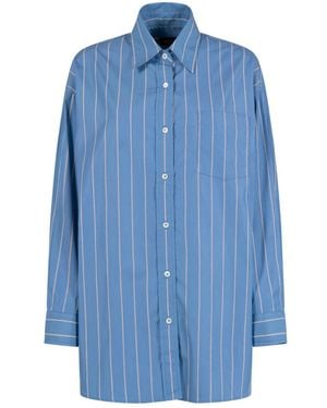 A.P.C. Relaxed Stripes Shirt - Blue