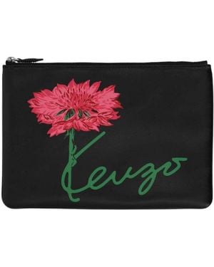 KENZO Logo Clutch - Black
